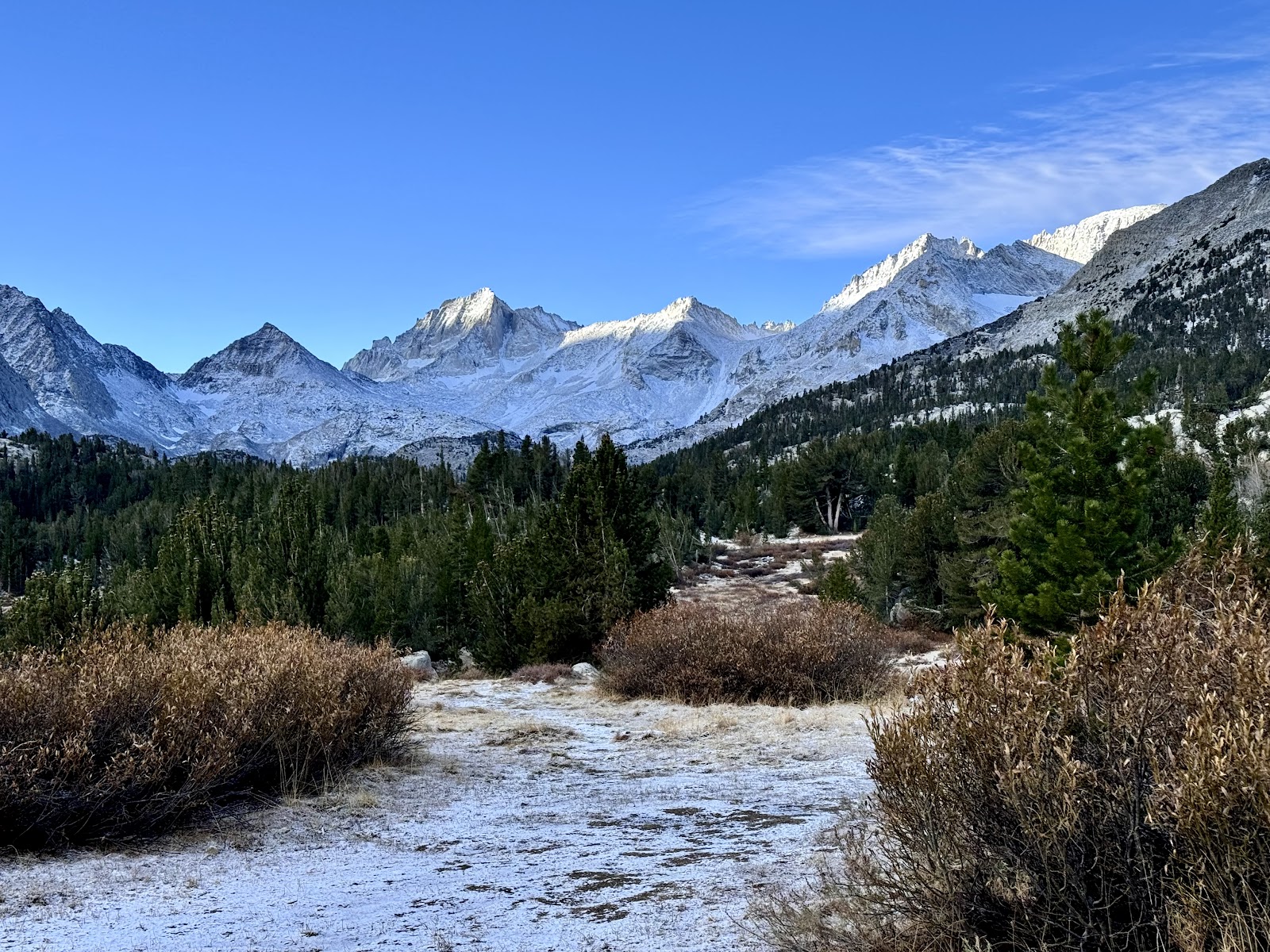 Mosquito Flat Trailhead walk in Campground