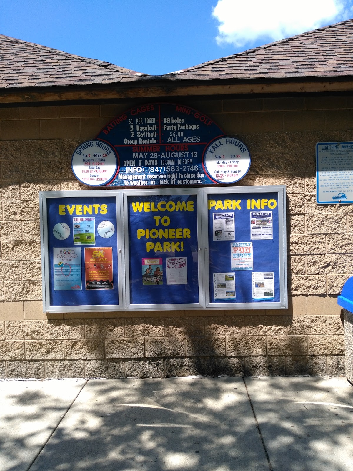 Pioneer Park Mini-Golf & Batting Cages