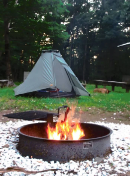 Fall Getaway for up to 15 people at the Private, Trimountain Retreat in Beautiful Ellijay, Georgia Camping