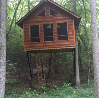 Fall Getaway for up to 15 people at the Private, Trimountain Retreat in Beautiful Ellijay, Georgia Camping