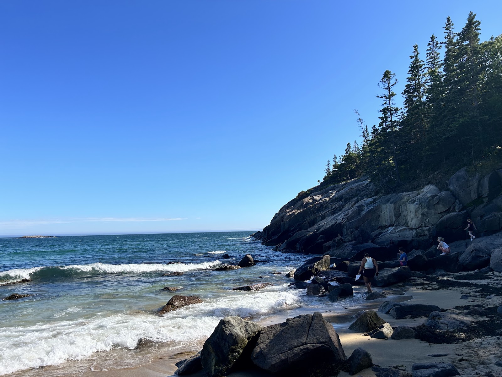 Acadia National Park camping inside the park itself