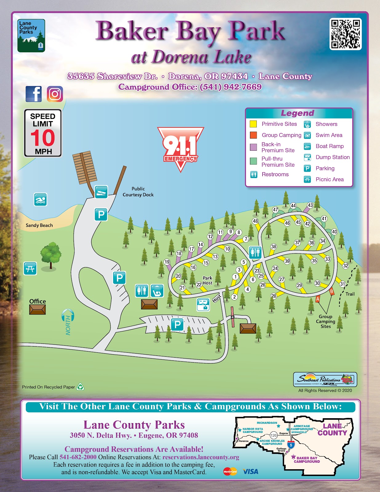 Baker Bay Campgrounds & Marina  a Lane County Park