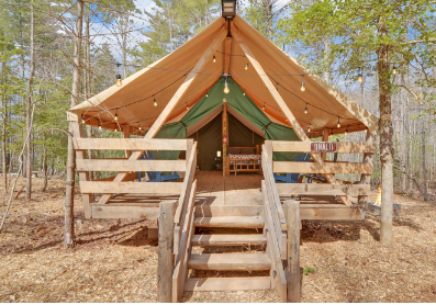 Fall Getaway for up to 15 people at the Private, Trimountain Retreat in Beautiful Ellijay, Georgia Camping