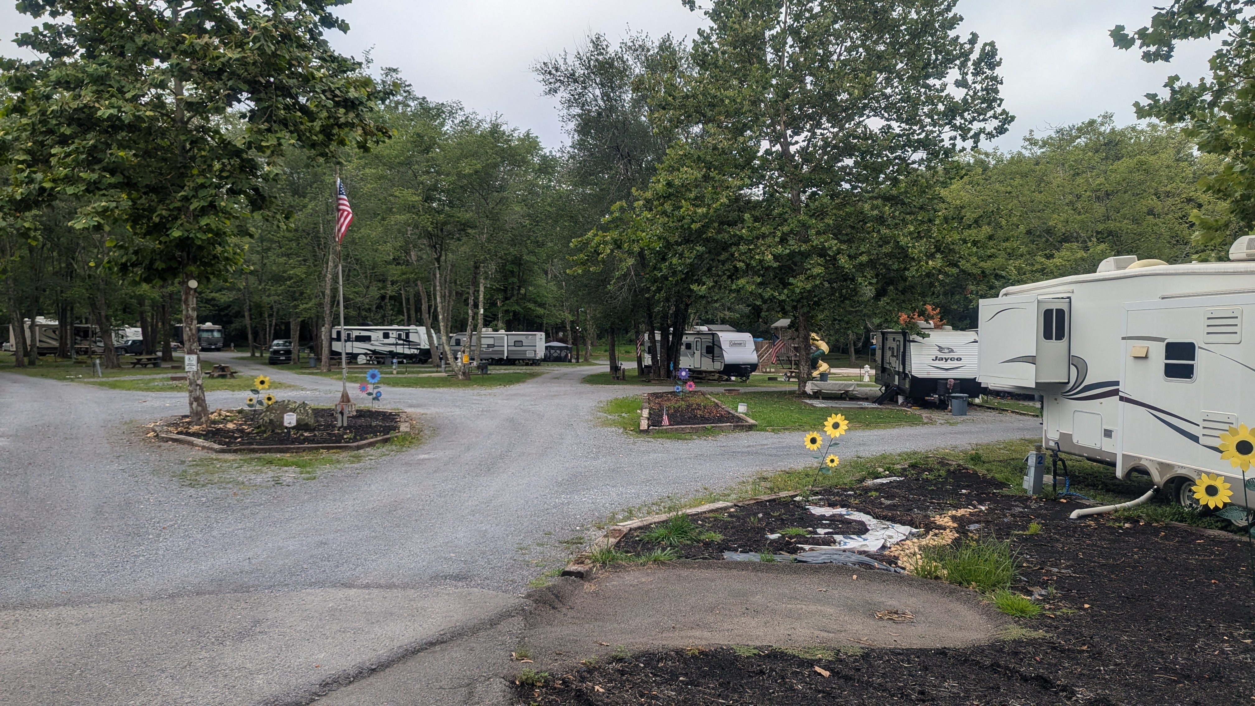 Pipestem Camping at Route 20 Market & Grill, Pipestem, West Virginia