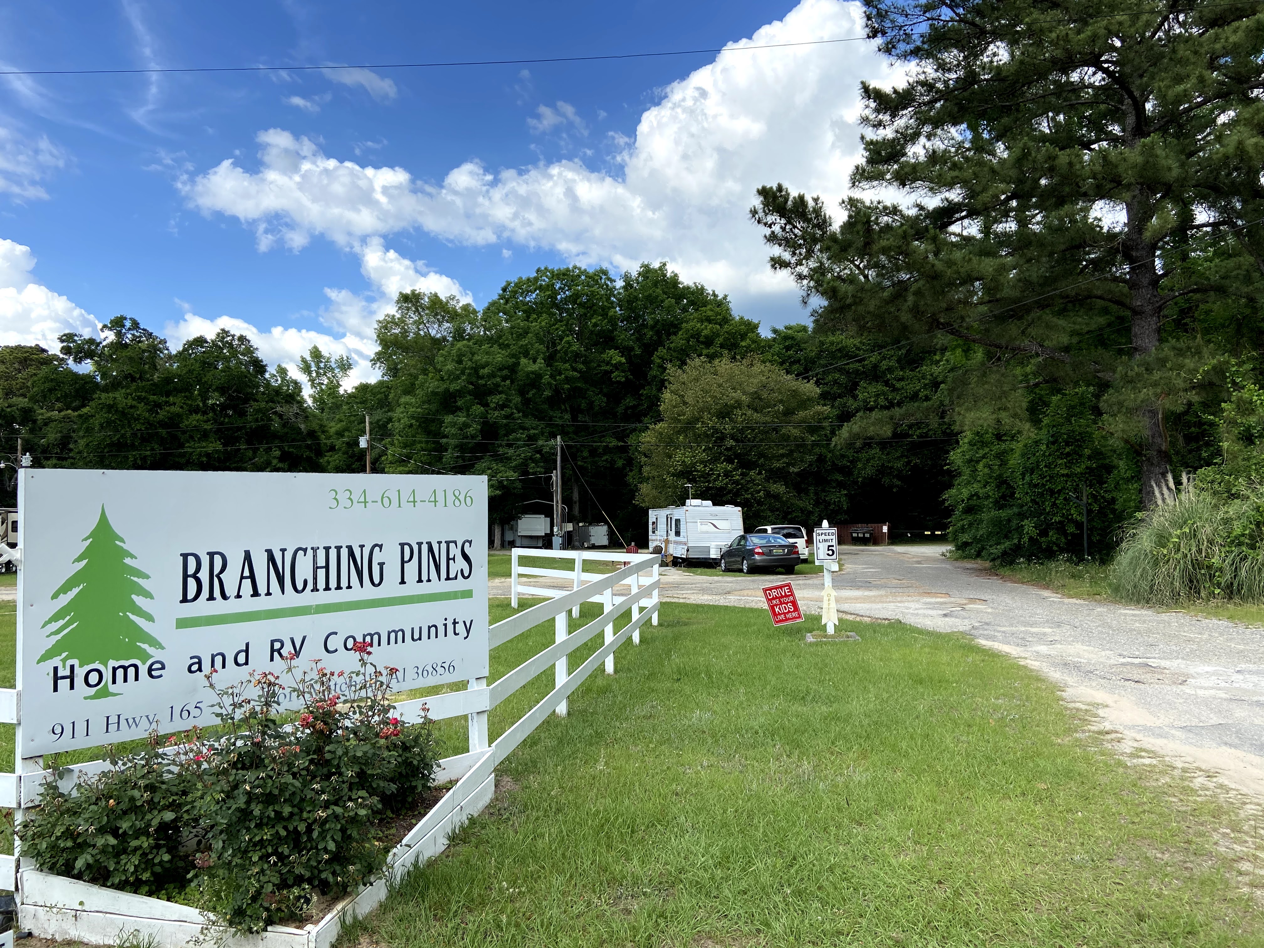 Branching Pines RV Park, Fort Mitchell, Alabama