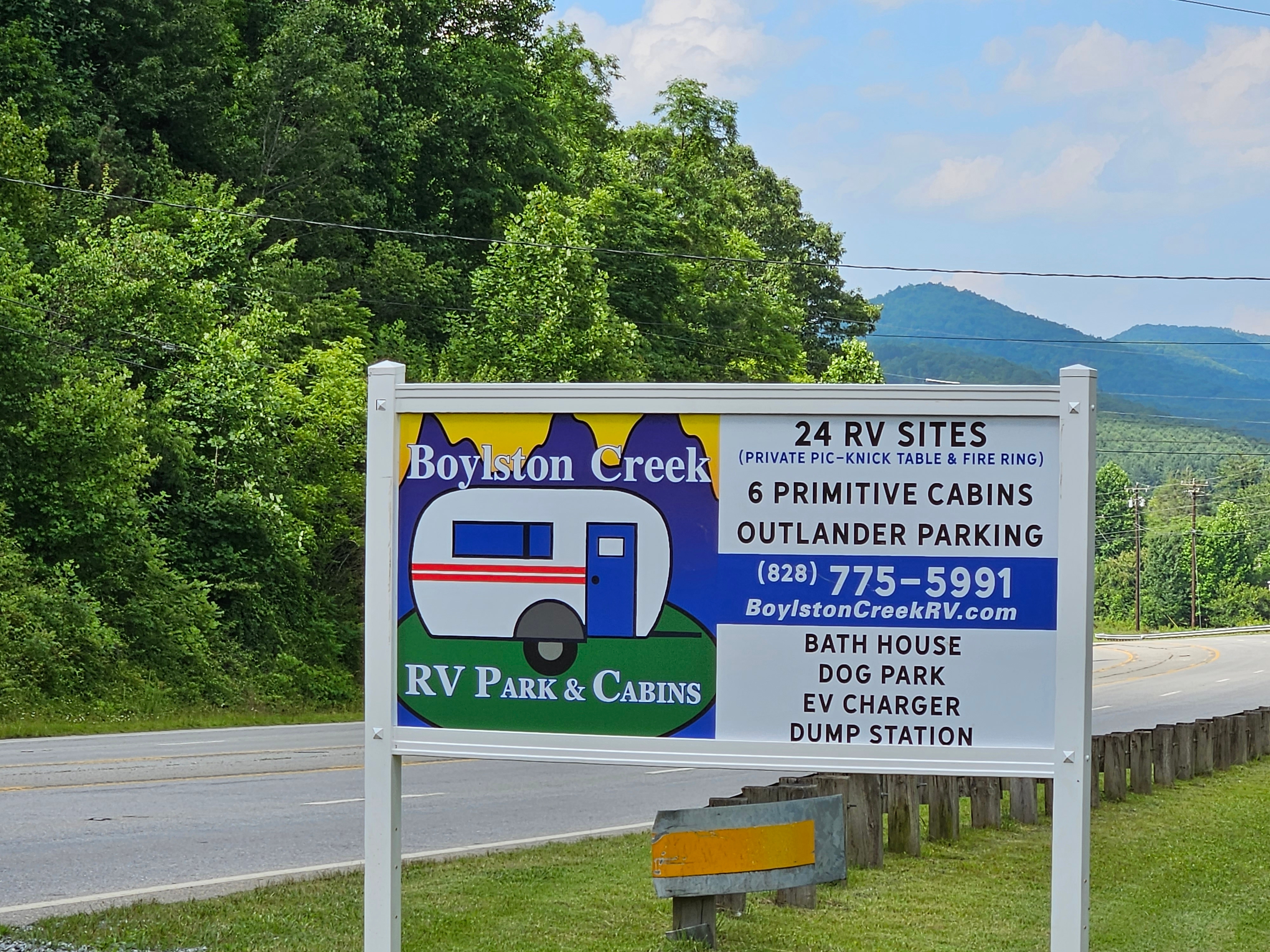 Boylston Creek RV Park and Cabins, Pisgah Forest, North Carolina
