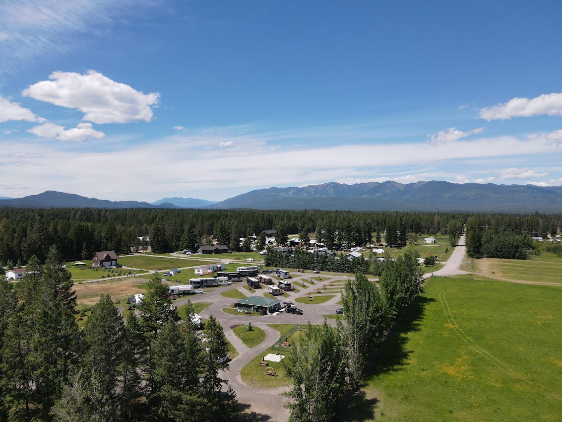 Whispering Pines RV Park, Columbia Falls, Montana