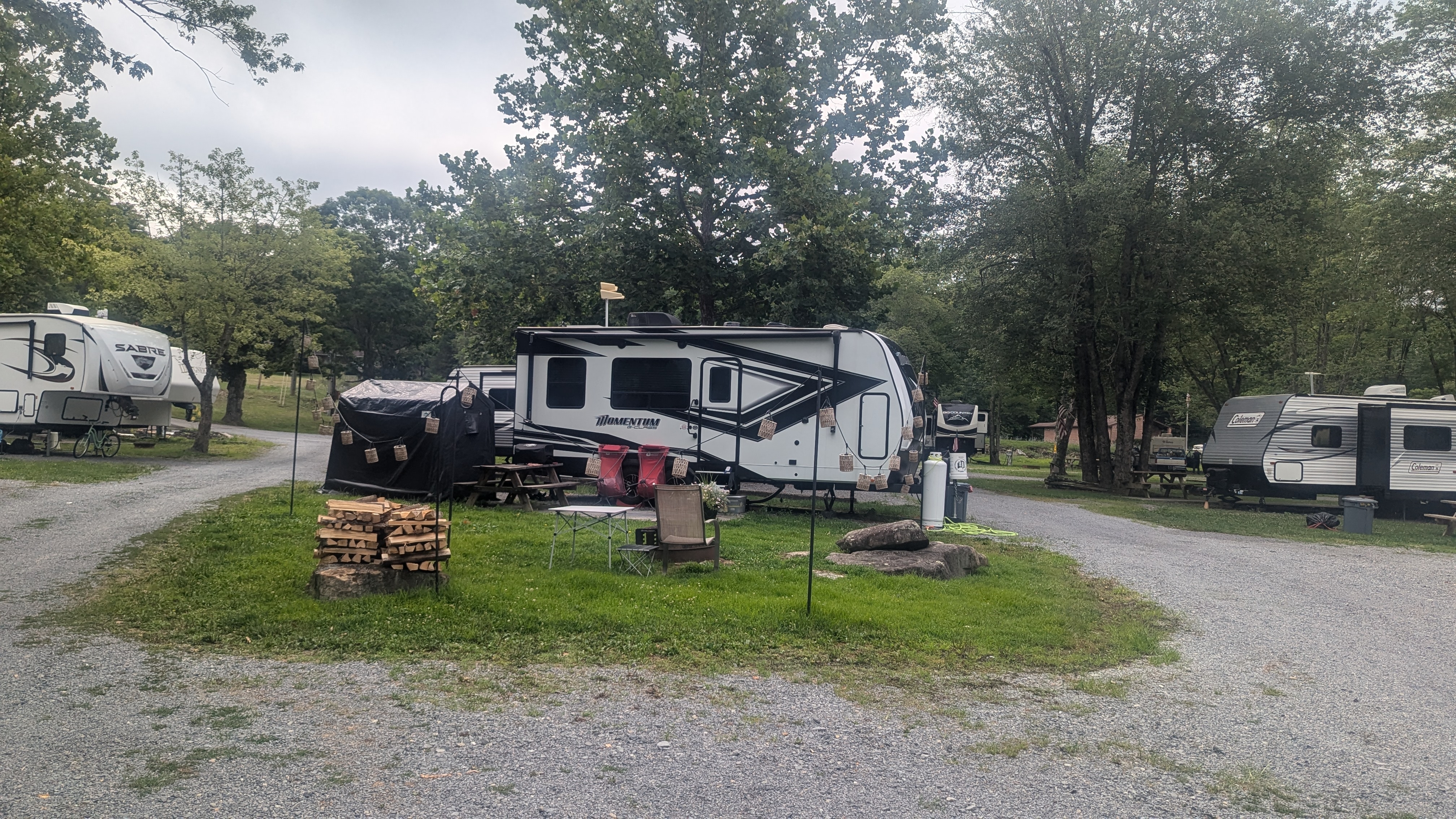Pipestem Camping at Route 20 Market & Grill, Pipestem, West Virginia