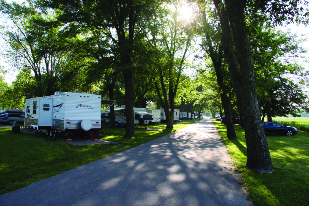 Sun Retreats Rock River